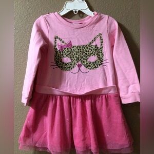 HEALTHTEX PINK TULL MASK KITTY DRESS